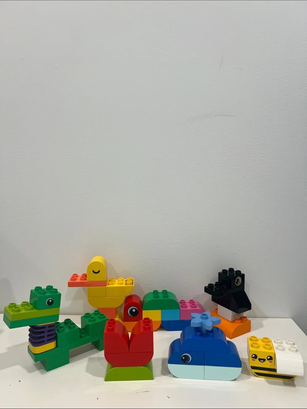 LEGO DUPLO Animals - Whale, Crocodile, Duck, Caterpillar, Penguin, Bee